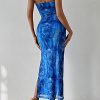 Tube Top Sleeveless Printed Dress in Dresses
