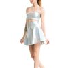 Metallic Umbrella Pleated Skirt in Skirts