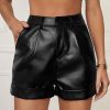 Faux Leather Shorts in Shorts