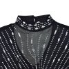 Mesh Drilling Long Dress in Dresses