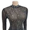 Mesh Drilling Long Dress in Dresses