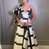 Printed Slim Fit Sexy Elegant Dress in Dresses