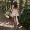 Sexy Backless Lace Up Bow Evening Dress in Dresses