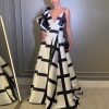 Printed Slim Fit Sexy Elegant Dress in Dresses
