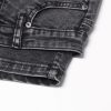 High Waist Irregular Asymmetric Washed Shorts in Shorts