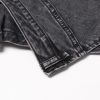 High Waist Irregular Asymmetric Washed Shorts in Shorts