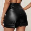 Faux Leather Shorts in Shorts