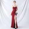Boning Corset Bead Evening Dress in Dresses