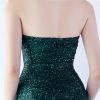 Heavy Industry Shrink Fold Wrinkle Craft Simple Retro Tube Top Evening Dress in Dresses