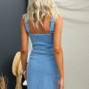 Sleeveless Denim Dress in Dresses