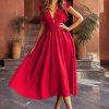 Sexy Large Swing Deep V Plunge Dress in Dresses