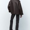 Retro Imitation Lamb Wool Collared Faux Shearling Jacket in Jackets