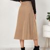 High Waist Corduroy Skirt in Skirts