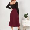 High Waist Corduroy Skirt in Skirts