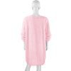 Mid Length Long Sleeve Round Neck Loose Plush Dress in Dresses