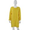 Mid Length Long Sleeve Round Neck Loose Plush Dress in Dresses