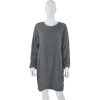 Mid Length Long Sleeve Round Neck Loose Plush Dress in Dresses