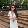 Collared Slim Fit Slimming Elegant Stitching Contrast Color Sheath Short Sleeve Long Pattern Single Breasted Knitted Dress in Dresses