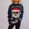 Knitted Santa Claus Christmas Sweater in Sweaters