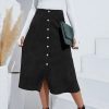 High Waist Corduroy Skirt in Skirts