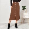 High Waist Corduroy Skirt in Skirts