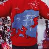 Santa Claus Pattern Round Neck Thickened Knitted Pullover Sweater in Sweaters