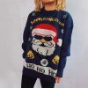 Knitted Santa Claus Christmas Sweater in Sweaters