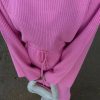 Long Sleeve High Waist Lace up Fall Winter Sweater Dress in Dresses