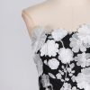 Sexy Tube Top Three Dimensional Stitching Floral Ruffled Maxi Dress in Dresses