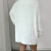 V Neck Loose Lazy Pullover Knitting Dress in Dresses
