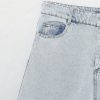 Summer High Waist Straight Long Denim Shorts in Shorts
