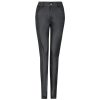 Solid Color Faux Leather Sexy Skinny Leggings in Leggings