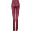 Solid Color Faux Leather Sexy Skinny Leggings in Leggings
