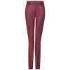 Solid Color Faux Leather Sexy Skinny Leggings in Leggings