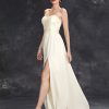 Tube Top Evening Cocktail Ball Slit Dress in Dresses