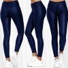 Skinny Faux Leather Leggings in Leggings