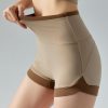 Contrast Color High Waist Hip Lifting Belly Contracting Beautiful Hip Line Outdoor Workout Shorts in Sports Shorts