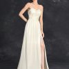 Tube Top Evening Cocktail Ball Slit Dress in Dresses