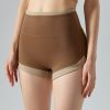 Contrast Color High Waist Hip Lifting Belly Contracting Beautiful Hip Line Outdoor Workout Shorts in Sports Shorts