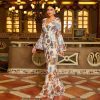 Long Sleeved Elegant V neck Sexy Long Sequined Evening Dress in Dresses