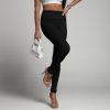 Vertical Stripes Tight Weight Loss High Waist Cropped Solid Color Leggings in Leggings