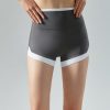 Contrast Color High Waist Hip Lifting Belly Contracting Beautiful Hip Line Outdoor Workout Shorts in Sports Shorts