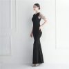 Beaded Bridesmaid Long Fish Tail Dress in Dresses