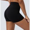 Elastic High Waist Running Workout Shorts in Sports Shorts