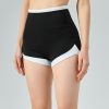 Contrast Color High Waist Hip Lifting Belly Contracting Beautiful Hip Line Outdoor Workout Shorts in Sports Shorts