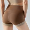 Contrast Color High Waist Hip Lifting Belly Contracting Beautiful Hip Line Outdoor Workout Shorts in Sports Shorts
