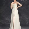 Tube Top Evening Cocktail Ball Slit Dress in Dresses