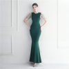 Beaded Bridesmaid Long Fish Tail Dress in Dresses