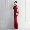 Beaded Bridesmaid Long Fish Tail Dress in Dresses