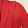 Sexy V Elegant Lion Buckle Collared Knitted Sheath Dress in Dresses